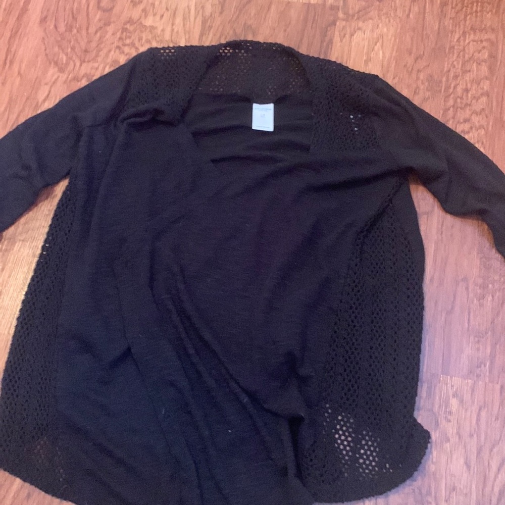 Black long sleeve cover up